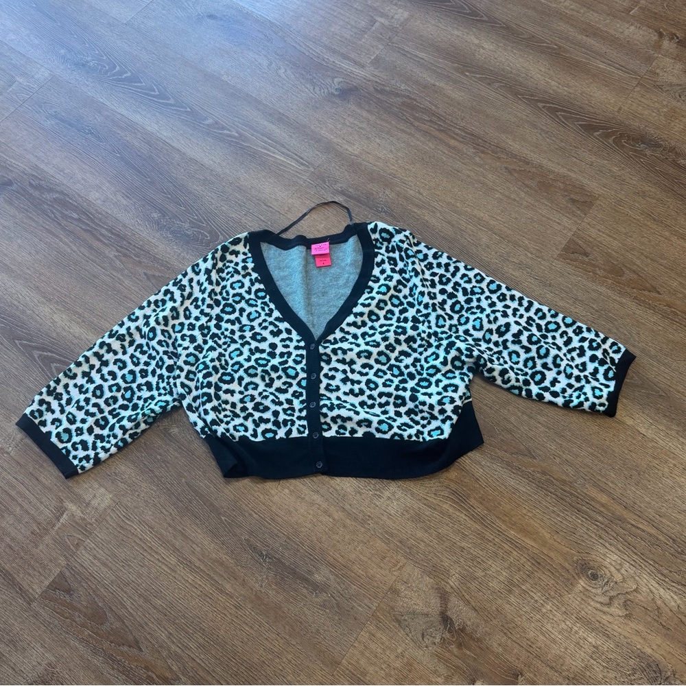 Torrid Leopard Print Cardigan - Black and White